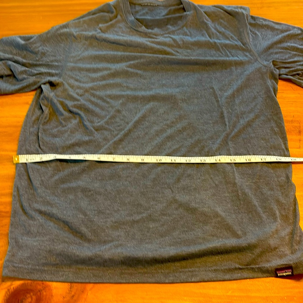 Blue Patagonia Capilene shirt